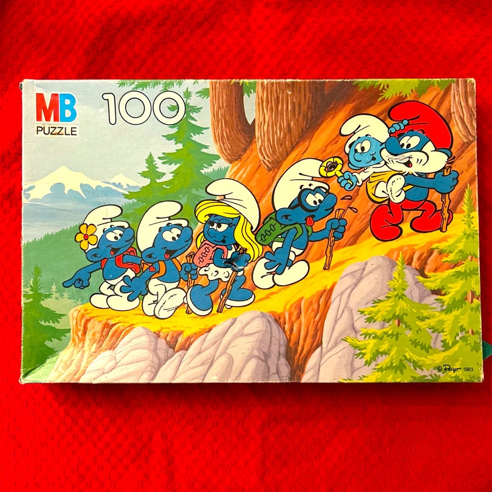 1983 Smurfs 100 piece Puzzle-All pieces are there!